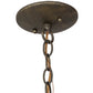 Meyda Lighting Hemisphere 10" Antique Brass Matte Pendant Light With Green & Gold Shade Glass