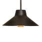 Meyda Lighting Hermosa 18" Solar Black & Gold Matte Pendant Light