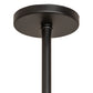 Meyda Lighting Hermosa 18" Solar Black & Gold Matte Pendant Light