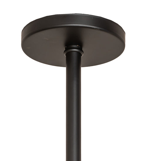 Meyda Lighting Hermosa 18" Solar Black & Gold Matte Pendant Light