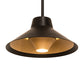 Meyda Lighting Hermosa 18" Solar Black & Gold Matte Pendant Light