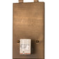 Meyda Lighting Heron 8" Antique Copper Left Wall Sconce With Amber Tawnyrock Idalight Shade Glass