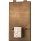 Meyda Lighting Heron 8" Antique Copper Right Wall Sconce With Amber Tawnyrock Idalight Shade Glass
