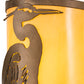 Meyda Lighting Heron 8" Antique Copper Right Wall Sconce With Amber Tawnyrock Idalight Shade Glass