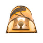 Meyda Lighting Heron 8" Antique Copper Right Wall Sconce With Amber Tawnyrock Idalight Shade Glass