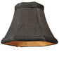 Meyda Lighting Hexagon 6"W x 5"H Black Fabric Shade With Gold Lining