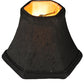 Meyda Lighting Hexagon 6"W x 5"H Black Fabric Shade With Gold Lining