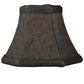 Meyda Lighting Hexagon 6"W x 5"H Black Fabric Shade With Gold Lining