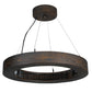Meyda Lighting Hickory Treasures 25" LED Armoire Hickory Pendant Light With Clear Baguette Shade