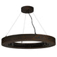 Meyda Lighting Hickory Treasures 32" LED Armoire Hickory Pendant Light With Clear Baguette Shade