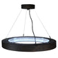 Meyda Lighting Hickory Treasures 32" LED Armoire Hickory Pendant Light With Clear Baguette Shade