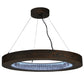 Meyda Lighting Hickory Treasures 32" LED Armoire Hickory Pendant Light With Clear Baguette Shade