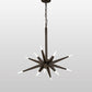 Meyda Lighting Hickory Treasures 38" 12-Light LED Toasted Chestnut Pendant Light With Crystal Idalight Shade