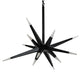Meyda Lighting Hickory Treasures 38" 12-Light Solar Black Pendant Light With Contrail Mist Idalight Shade