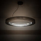 Meyda Lighting Hickory Treasures 40" LED Armoire Hickory Pendant Light With Clear Baguette Shade