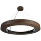 Meyda Lighting Hickory Treasures 40" LED Armoire Hickory Pendant Light With Clear Baguette Shade