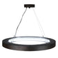 Meyda Lighting Hickory Treasures 40" LED Armoire Hickory Pendant Light With Clear Baguette Shade