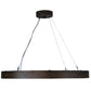 Meyda Lighting Hickory Treasures 40" LED Armoire Hickory Pendant Light With Clear Baguette Shade