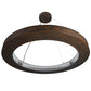 Meyda Lighting Hickory Treasures 40" LED Armoire Hickory Pendant Light With Clear Baguette Shade
