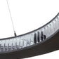 Meyda Lighting Hickory Treasures 40" LED Armoire Hickory Pendant Light With Clear Baguette Shade