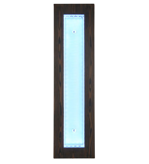 Meyda Lighting Hickory Treasures 8" LED Armoire Hickory Wall Sconce With Crystal Baquettes Shade Glass