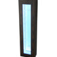 Meyda Lighting Hickory Treasures 8" LED Armoire Hickory Wall Sconce With Crystal Baquettes Shade Glass