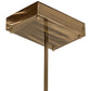 Meyda Lighting Hodiak 95" LED Brass Island Pendant Light With White Statuario Shade