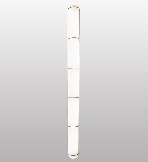 Meyda Lighting Hodiak 95" LED Brass Island Pendant Light With White Statuario Shade