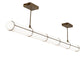 Meyda Lighting Hodiak 95" LED Brass Island Pendant Light With White Statuario Shade