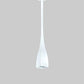 Meyda Lighting Hoffman 4"Sq White Pendant Light With Clear Shade Glass