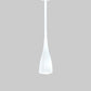 Meyda Lighting Hoffman 4"Sq White Pendant Light With Clear Shade Glass