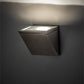 Meyda Lighting Hoffman 7" Brushed Stainless Steel Wall Sconce With Clear Shade Glass