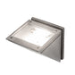 Meyda Lighting Hoffman 7" Brushed Stainless Steel Wall Sconce With Clear Shade Glass