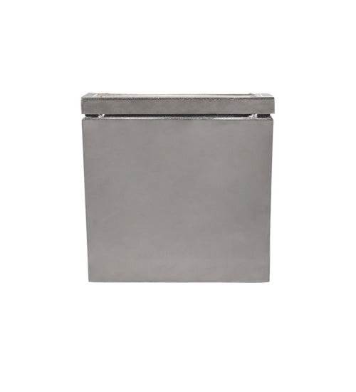 Meyda Lighting Hoffman 7" Brushed Stainless Steel Wall Sconce With Clear Shade Glass