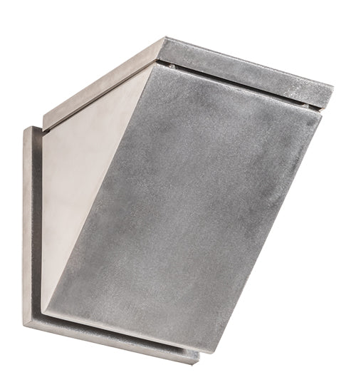 Meyda Lighting Hoffman 7" Brushed Stainless Steel Wall Sconce With Clear Shade Glass