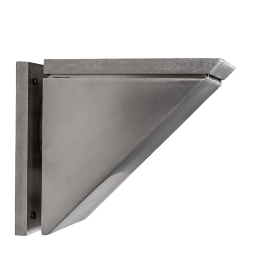 Meyda Lighting Hoffman 7" Brushed Stainless Steel Wall Sconce With Clear Shade Glass