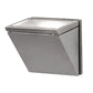 Meyda Lighting Hoffman 7" Brushed Stainless Steel Wall Sconce With Clear Shade Glass