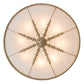 Meyda Lighting Hoja 60" 8-Light Pate Semi-flush Mount Ceiling Light With Beige Fleshtone Idalight Shade