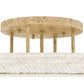 Meyda Lighting Hoja 60" 8-Light Pate Semi-flush Mount Ceiling Light With Beige Fleshtone Idalight Shade