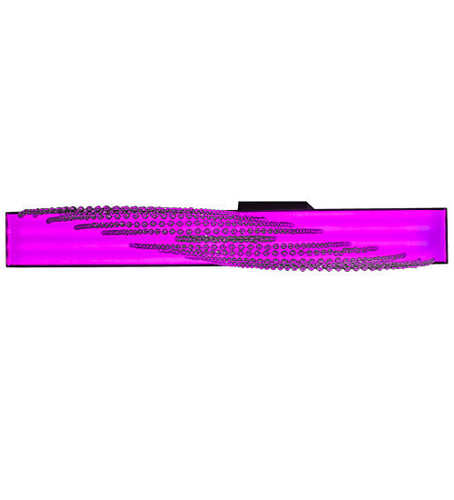 Meyda Lighting Hollander 64" LED Flat Black Flush Mount Light With Contrail Mist Idalight Shade