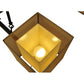 Meyda Lighting Horizon Bay 48" 6-Light Mahogany Bronze Chandelier With Beige Shade Glass