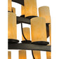 Meyda Lighting Horizon Gold 72" 52-Light 4-Tier Timeless Bronze Chandelier With Sahara Taupe Idalight Shade