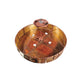 Meyda Lighting Horseshoe 48" 8-Light Semi-flush Mount Ceiling Light With Amber Mica Shade Glass