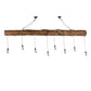 Meyda Lighting Hounds Tooth 120" 8-Light Cypress Wood Island Pendant Light