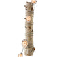 Meyda Lighting Hounds Tooth 36" 4-Light Natural Wood & White Island Pendant Light