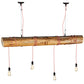 Meyda Lighting Hounds Tooth 60" 4-Light Cypress Wood Island Pendant Light