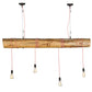 Meyda Lighting Hounds Tooth 60" 4-Light Cypress Wood Island Pendant Light