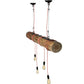 Meyda Lighting Hounds Tooth 60" 4-Light Cypress Wood Island Pendant Light
