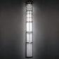 Meyda Lighting Hudson House 10" Brushed Stainless Steel Wall Sconce With Rainstone Idalight Shade