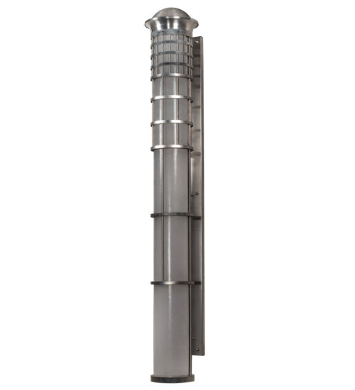 Meyda Lighting Hudson House 10" Brushed Stainless Steel Wall Sconce With Rainstone Idalight Shade